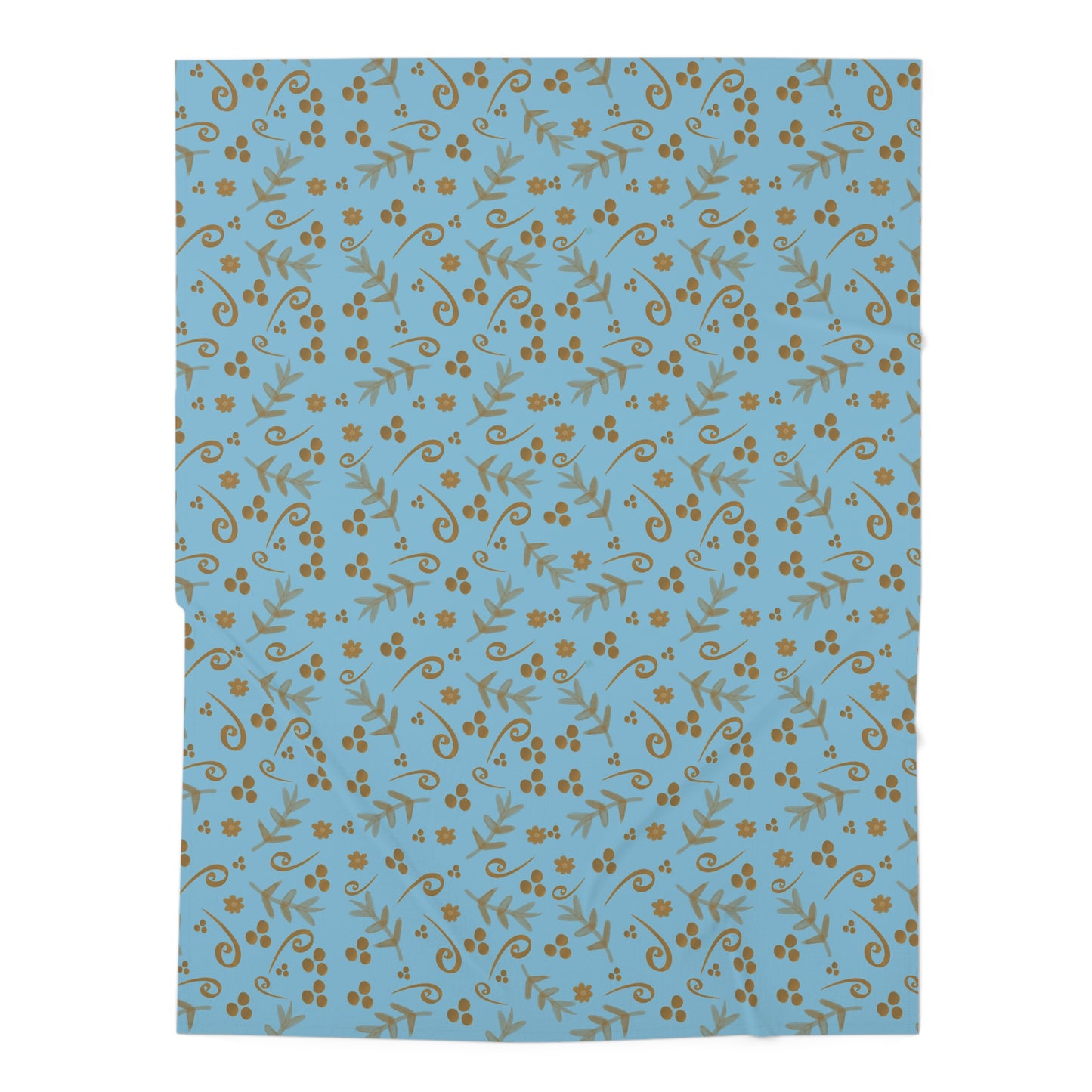 Clementine Blue Baby Swaddle Blanket