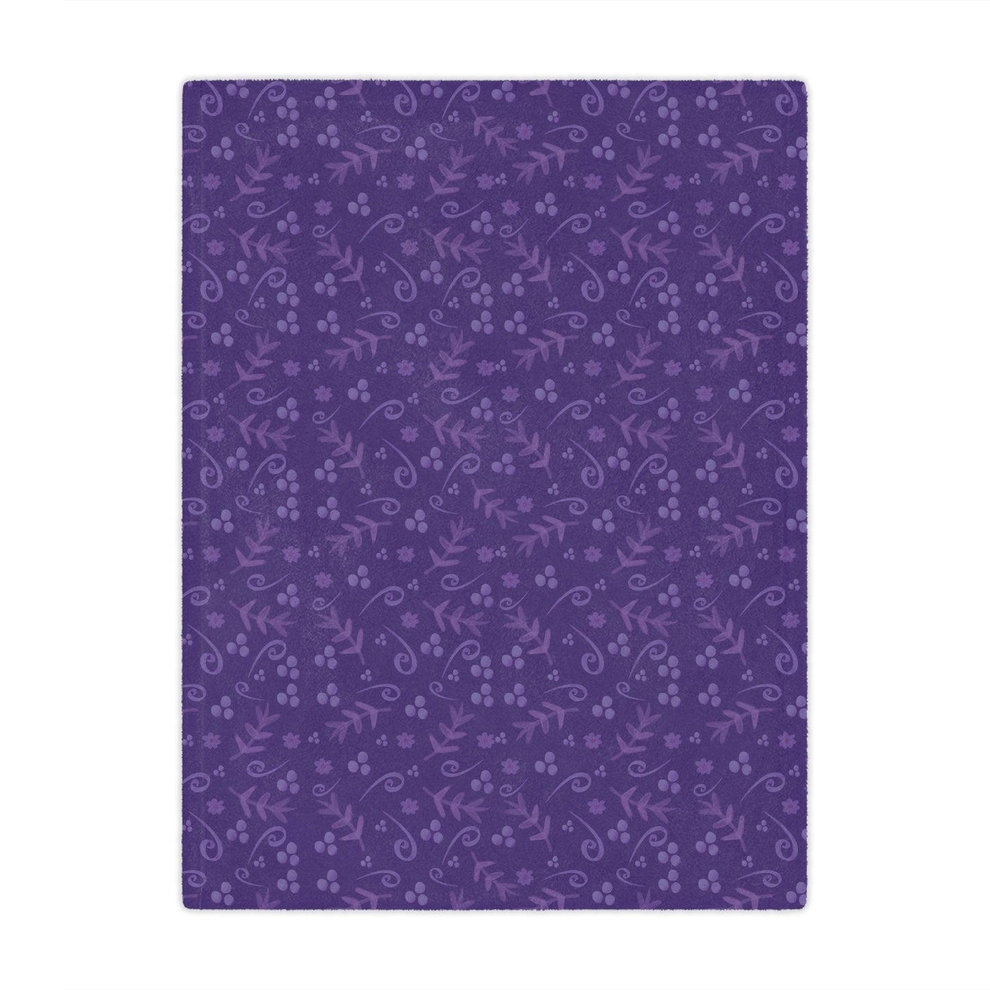 Clementine Purple Minky Blanket