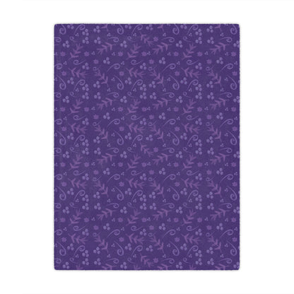 Clementine Purple Minky Blanket