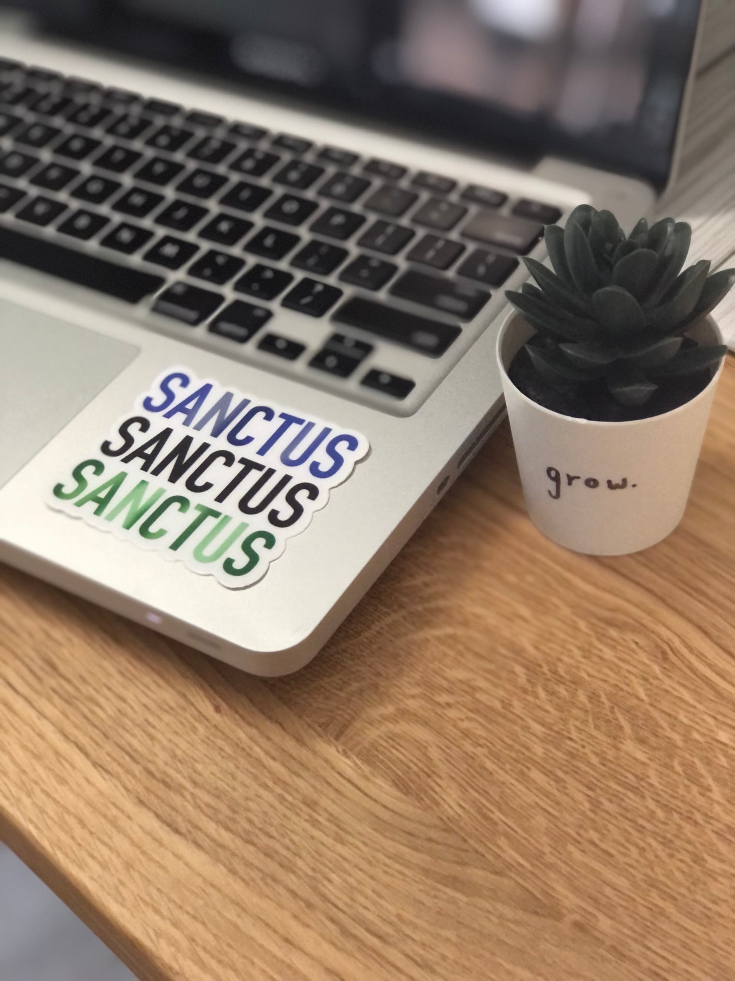 Sanctus x3 Sticker