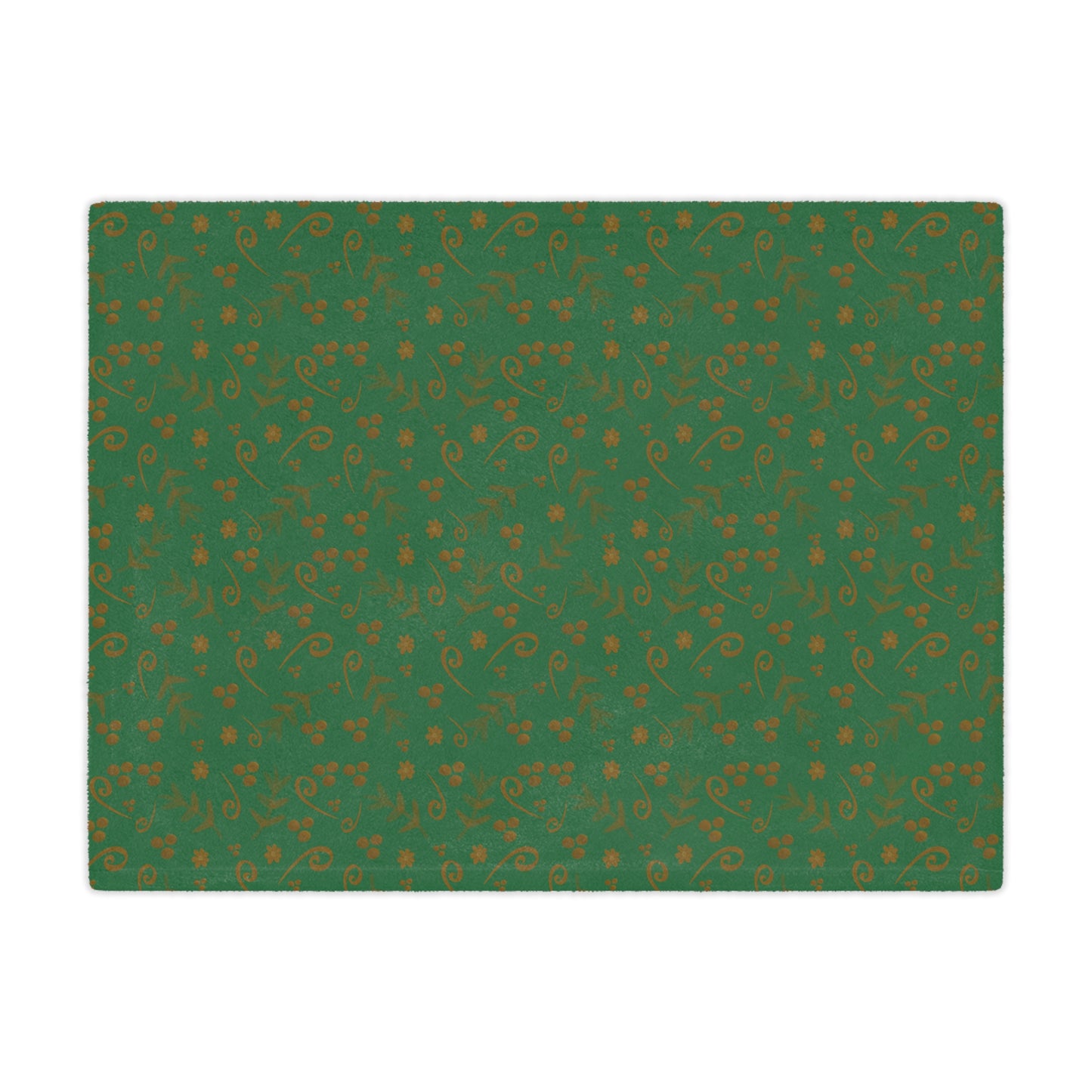 Clementine Green Minky blanket