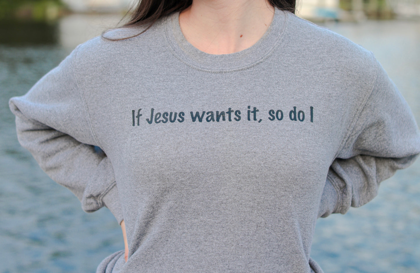 If Jesus Wants it, So Do I Crewneck